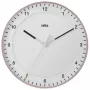 Braun BC17PW Analog-Quarz-Wanduhr mit lautlosem Sekundenzeiger, 30 cm, Weiß
