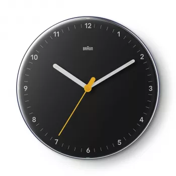 Braun BC 26 B Schwarze Quarz-Wanduhr (67682)