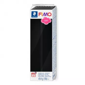 STAEDTLER FIMO Soft 8021-9 Polymer Modelliermasse - Schwarz - 57 g - Ofenhärtend