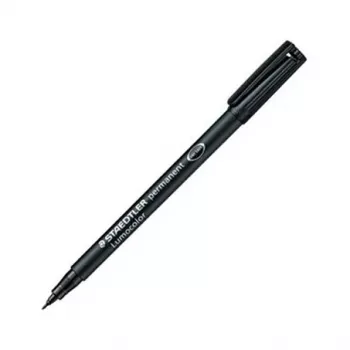 STAEDTLER Lumocolor 314-9 Permanentmarker, Schwarz, Keilspitze, 1-2,5 mm