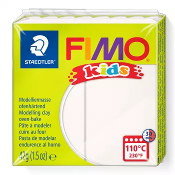 STAEDTLER FIMO Soft 8030-0 Polymer-Modelliermasse - Weiß - 57g - Ofenhärtend - 1 Block