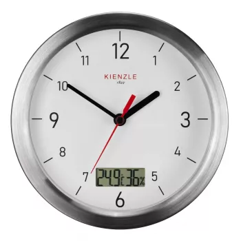 KIENZLE DCF Funkwanduhr Badezimmer Weiß 170mm