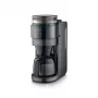 SEVERIN Filterkaffeemaschine mit integriertem Mahlwerk, 1000 W, 8 Tassen, Thermokanne, Schwarz/Edelstahl