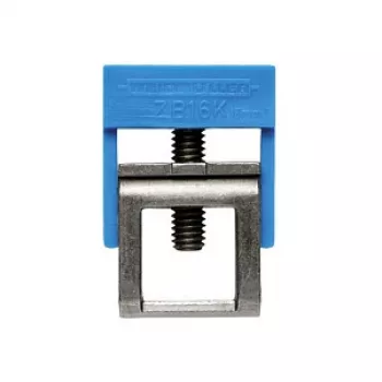 Weidmüller ZB 16K BL Querverbinder, 2-polig, 16 mm², blaue Isolierung, silberne Kontakte, 50 Stück
