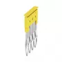 Weidmüller ZQV 2.5/4 Querverbinder, 4-polig, 2,5 mm², gelb, 60 Stück