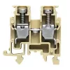 Weidmüller Durchgangsklemme, Schraubanschluss, 2,5 mm², 800 V, 24 A, dunkelbeige, DIN-Schiene TS 35