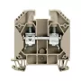 Weidmüller Durchgangsklemme WDU 16, Schraubanschluss, 16 mm², 1000 V, 76 A, Dunkelbeige
