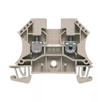 Weidmüller Durchgangsklemme, Schraubanschluss, 4 mm², 32 A, 800 V, beige, Hutschienenmontage, 100 Stück