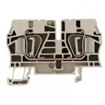 Weidmüller ZDU 6 Durchgangsklemme, Federklemmanschluss, 6 mm², Beige, 50 Stück