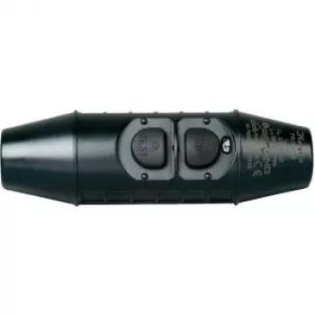 Heinrich Kopp Zwischen-Sicherheitsschalter mit PRCD-S 230 V Schwarz IP55 1962.0001.5