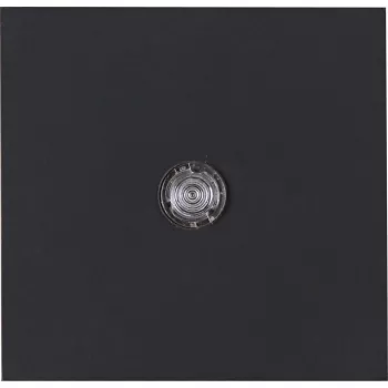 Heinrich Kopp Flacher Wippenschalter-Abdeckrahmen mit Klarsichtlinse HK07 Anthrazit