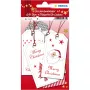 HERMA Weihnachtsetiketten - Rot - Papier - 6 Stück - 80 x 40 mm