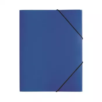 PAGNA PP 12 Präsentationsmappe A4 Polypropylen Blau Querformat Druckknopf