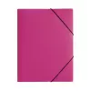 PAGNA Dokumentenmappe A4 Polypropylen Pink Gummiband Hochformat
