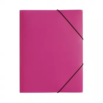 PAGNA Dokumentenmappe A4 Polypropylen Pink Gummiband Hochformat