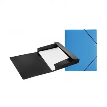 PAGNA PP 12 Präsentationsmappe A4 Polypropylen Schwarz Querformat Druckknopf