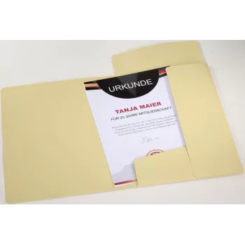 PAGNA Pastell Eco Gummizugmappe A4 PP Pastellgelb für Dokumente