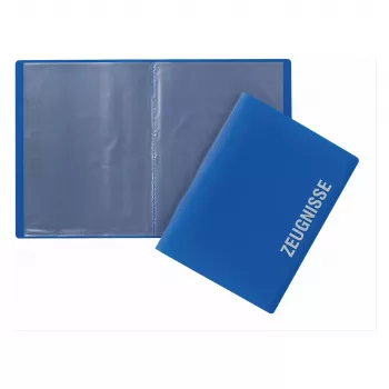 PAGNA Urkundenmappe DIN A4 10 Taschen Blau
