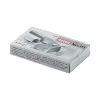 Novus No.111 Heftklammern - 4 mm - 2000 Stück - 15 Blatt - Metall - Grau