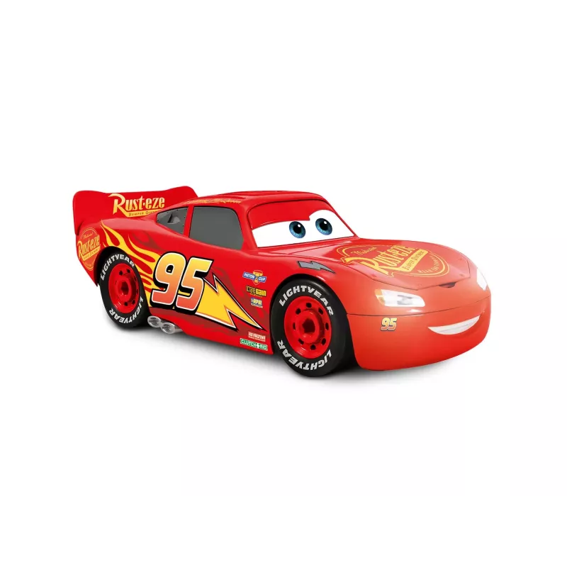 Revell Build & Play Disney Pixar Cars Lightning McQueen Fahrzeug mit Licht & Sound, Maßstab 1:20, Zusammensteck-Modellbausatz