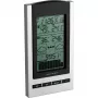 TFA Gaia Funk-Wetterstation mit Farb-LCD, 433 MHz, DCF-77 funkgesteuert, Schwarz