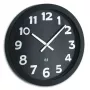 TFA 60.3506 Wanduhr - Quarz - Rund - Schwarz - Weiß - Glas - Metall