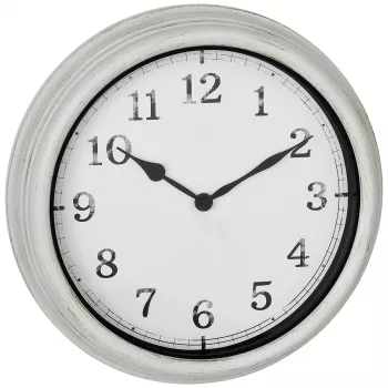 TFA 60.3067.02 Outdoor Metall-Wanduhr Weiß 380 mm