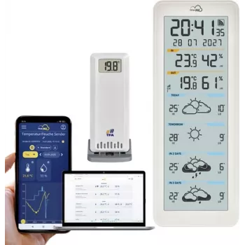TFA TFA.me ID-06 35.8108.02 WLAN Funk-Wetterstation mit 4-Tage-Vorhersage