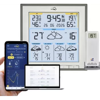 TFA TFA.me ID-08 WLAN Wetterstation Grau