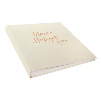 Goldbuch Herzklopfen Hochzeitsfotoalbum 30x31 cm 60 weiße Seiten Modell 08174