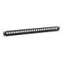 Panasonic 3SR-PATCH-24P 24 Port Patch Panel (Keystone Type) inkl. 24 RJ45 Cat.6 UTP Keystone Jacks - Schwarz