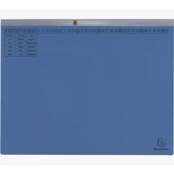 Exacompta 370207B Conventional File Folder - Cardboard - Blue - 320 gsm - 265 x 316 mm - A4