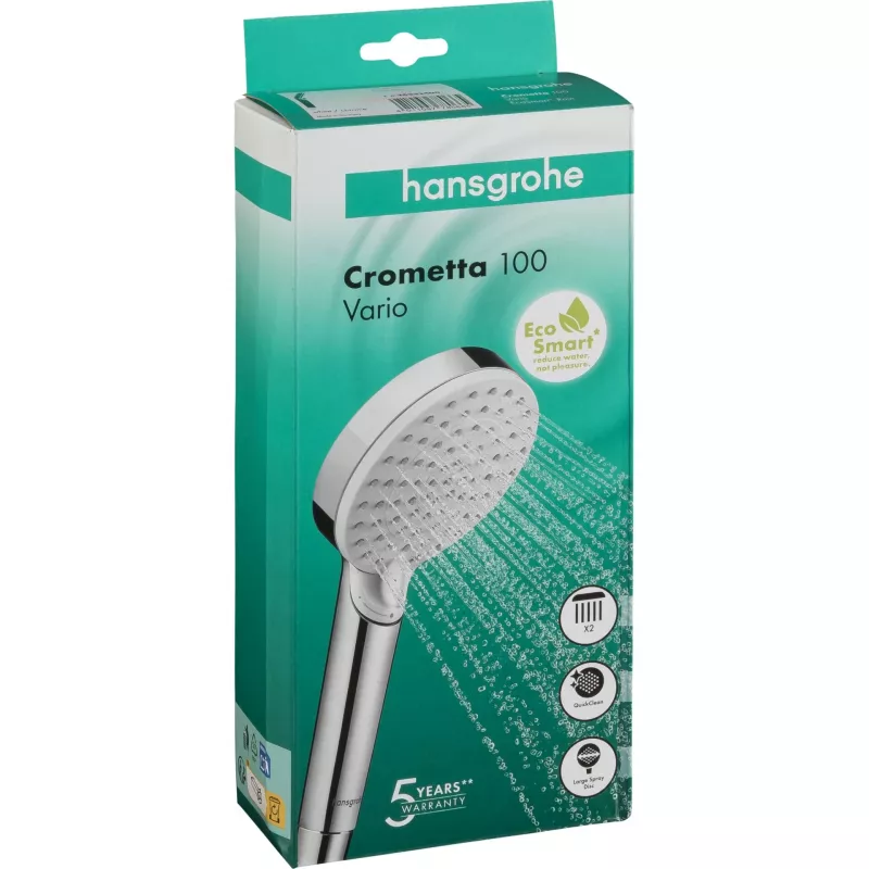 Hansgrohe Crometta Vario EcoSmart Handbrause Weiß/Chrom