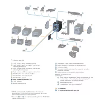 Siemens 3RT2916-1BD00 Überspannungsbegrenzer / Überspannungsableiter 127-240VAC 150-250V für SIRIUS 3RT2 Schütze