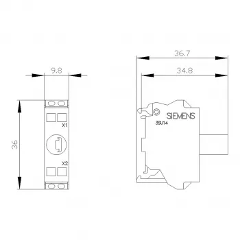 Siemens SIRIUS ACT LED-Modul mit integrierter LED AC/DC 24V Weiß