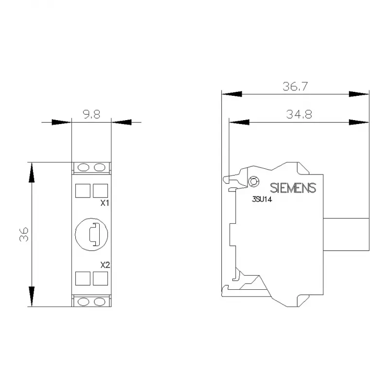 Siemens SIRIUS ACT LED-Modul mit integrierter LED AC/DC 24V Weiß