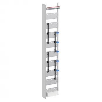 Striebel & John Multimedia-Verteilerfeld 9RE FM19P2, 2 Montageplatten, 3x Schuko, RAL 7035