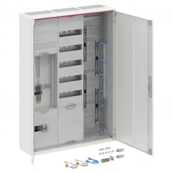 Striebel & John DA37CD Komplettverteiler, Aufputz, IP44, 1 Zählerplatz, 7 Verteilungsfelder, Weiß