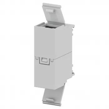 Striebel & John ZED45U RJ45 Doppelsteckdosenmodul, Cat.6, ungeschirmt, Reinweiß
