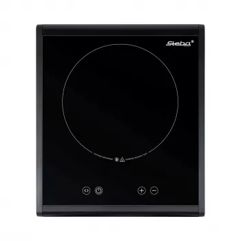 Steba HK 25 Ceramic Glass Hob 2000W 1 Cooking Zone Black/Silver