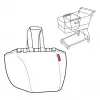 Reisenthel Easyshoppingbag Schwarz - 30L Einkaufstasche mit Trolley-Befestigung