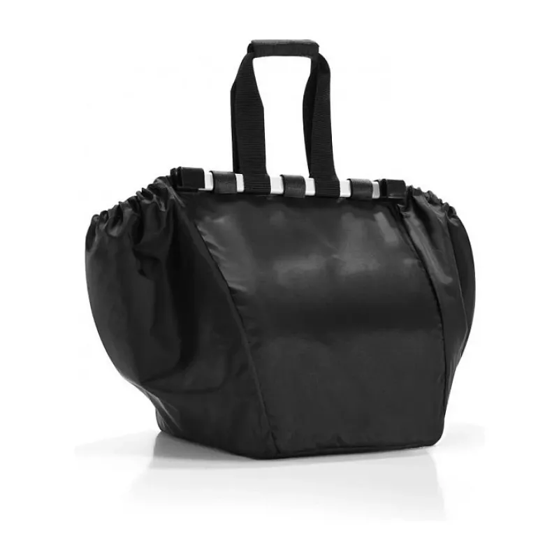 Reisenthel Easyshoppingbag Schwarz - 30L Einkaufstasche mit Trolley-Befestigung