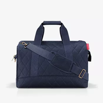 Reisenthel Allrounder L Reisetasche Rhombus Midnight Gold, 30L, Blau