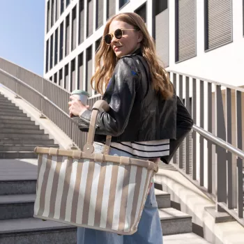 Reisenthel Carrybag Summerstripes Coffee Einkaufskorb 22L