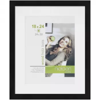 NIELSEN DESIGN Apollon Schwarz 24x30 Holz Bilderrahmen 8988006