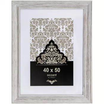 NIELSEN DESIGN Accent Vintage Bilderrahmen 40x50 cm Holz Weiß 3241001