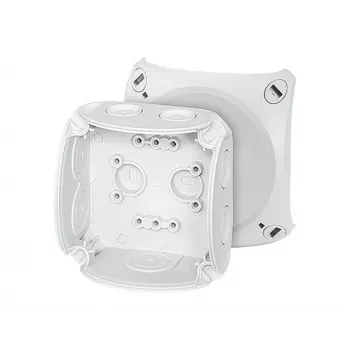 Hensel DK 0200 G Kabelabzweigkasten bis 2,5 mm² ohne Klemmen, grau RAL 7035
