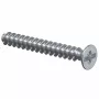 KAISER ELEKTRO 2472-25 Geräteschraube M3,5 x 25 mm, Linsenkopf, Schlitz, Stahl, verzinkt, silber, 1 Stück