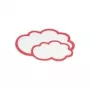 HOLTZ OFFICE SUPPORT magnetoplan Moderation Cards Cloud Large, 620 x 370 mm, Weiß/Rot (111152004)
