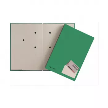PAGNA Präsentationsmappe A4 Karton Grün Satin Hochformat 24205-03